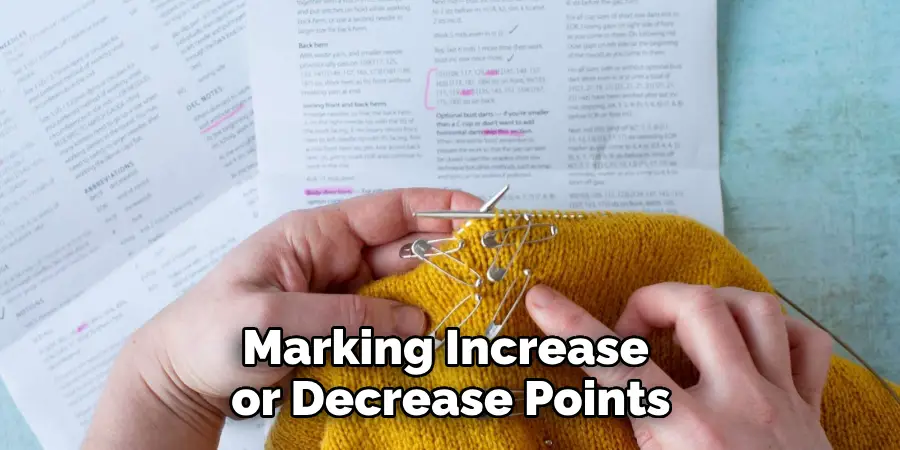 Marking Increase or Decrease Points