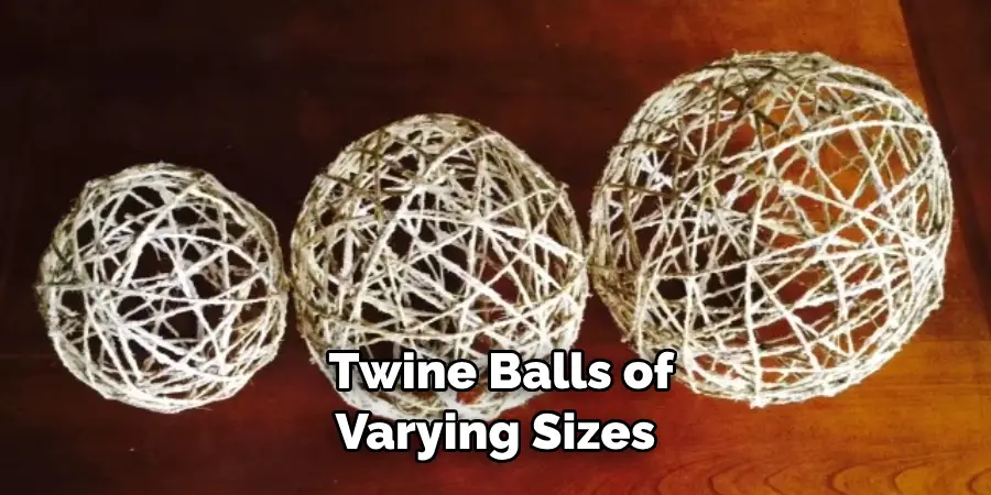 Twine Balls of Varying Sizes
