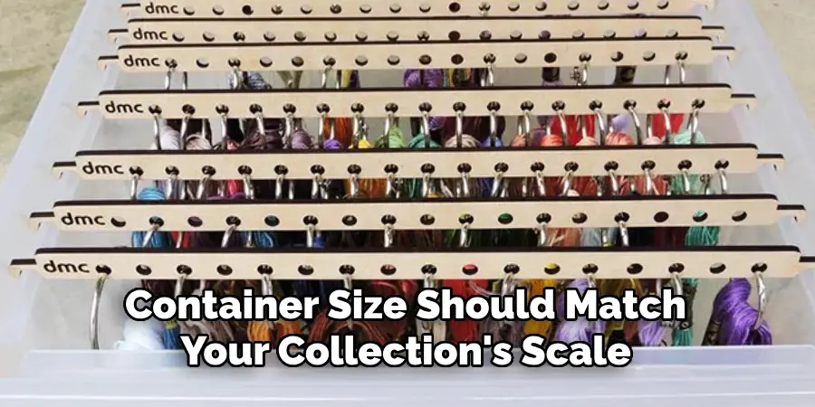 Container Size Should Match Your Collection's Scale