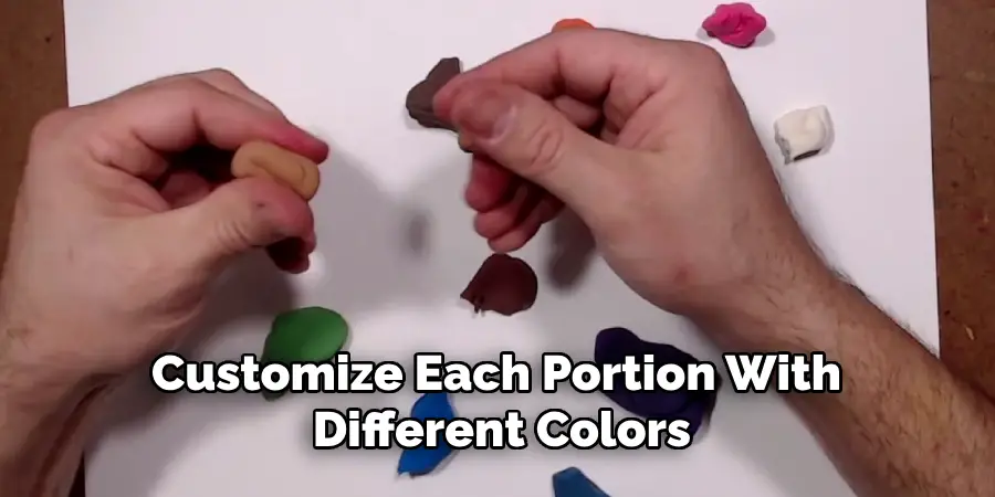 Customize Each Portion With Different Colors