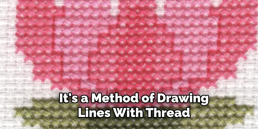 It's a Method of Drawing Lines With Thread