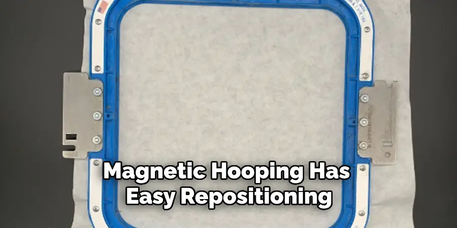 Magnetic Hooping Has Easy Repositioning