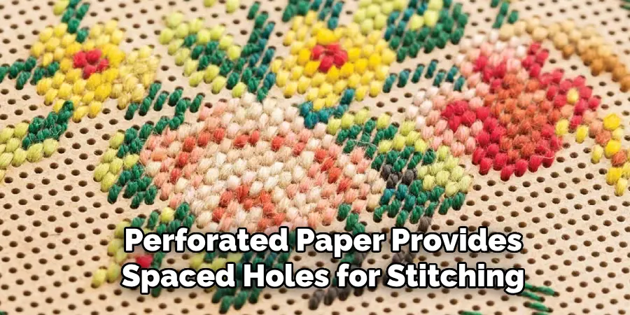 Perforated Paper Provides Spaced Holes for Stitching