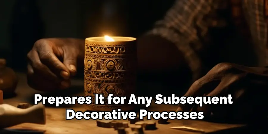 Prepares It for Any Subsequent Decorative Processes