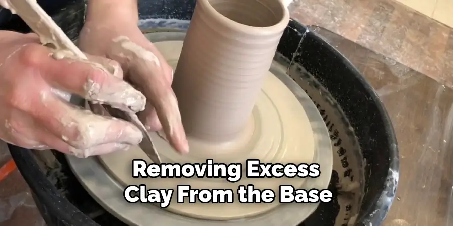Removing Excess Clay From the Base