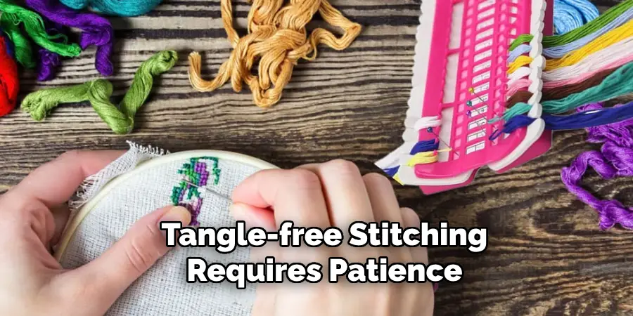 Tangle-free Stitching Requires Patience
