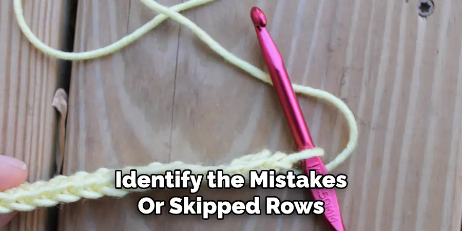 Identify the Mistakes
Or Skipped Rows