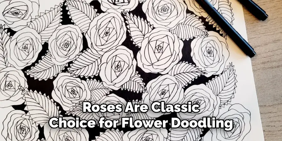 Roses Are Classic Choice for Flower Doodling