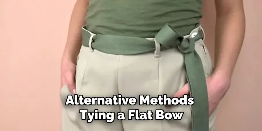 Alternative Methods for Tying a Flat Bow