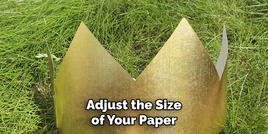 Adjust the Size of Your Paper