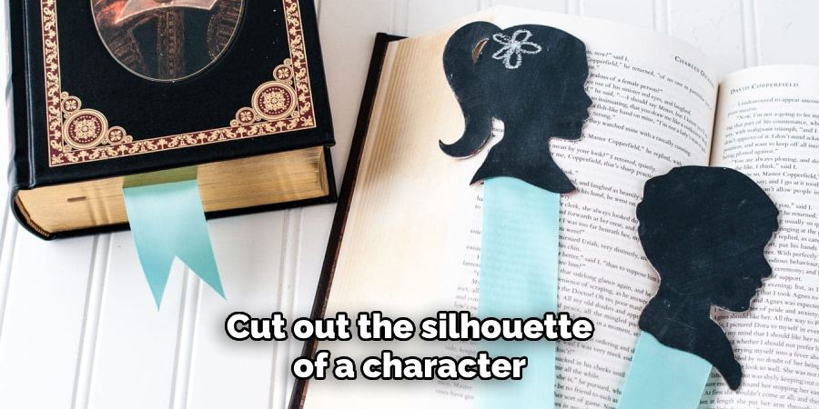 Cut out the silhouette of a character