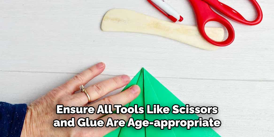 Ensure All Tools Like Scissors and Glue Are Age-appropriate