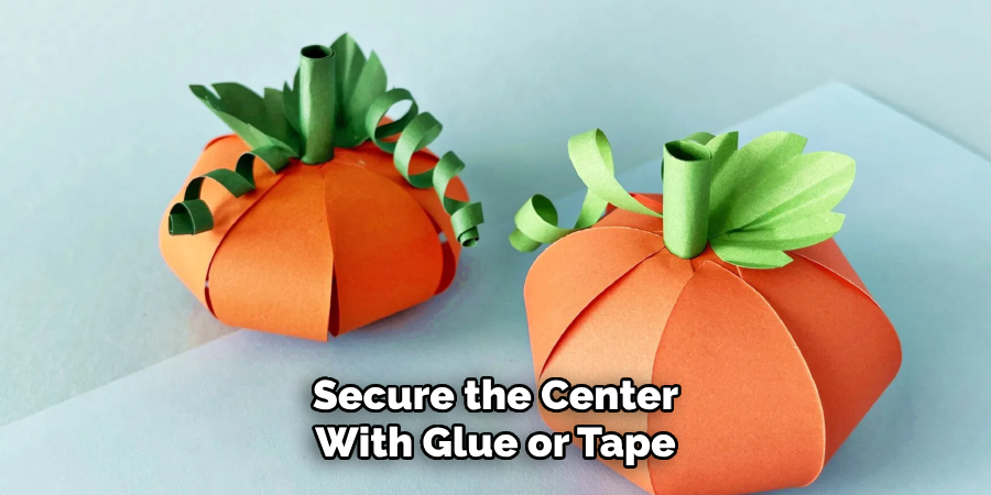 Secure the Center With Glue or Tape