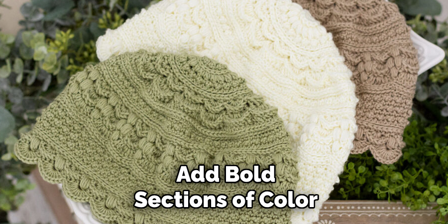 Add Bold Sections of Color