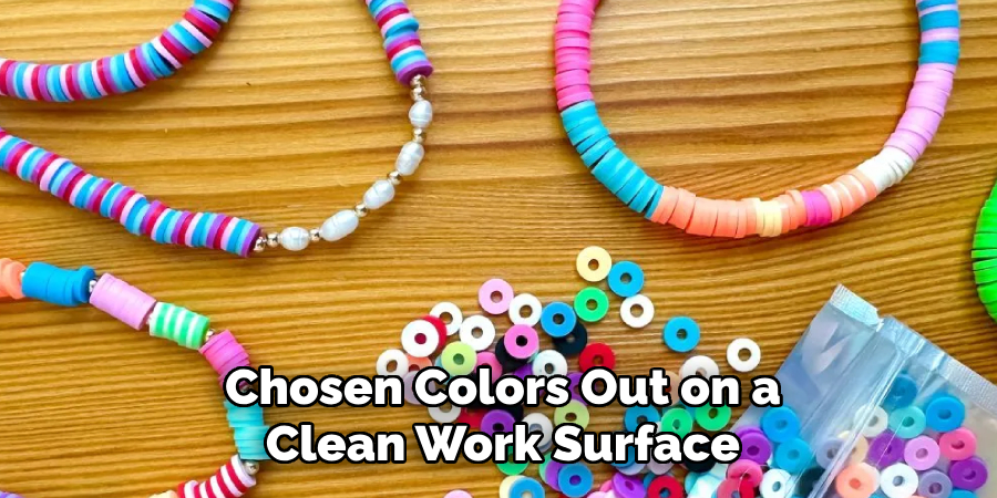 Chosen Colors Out on a Clean Work Surface