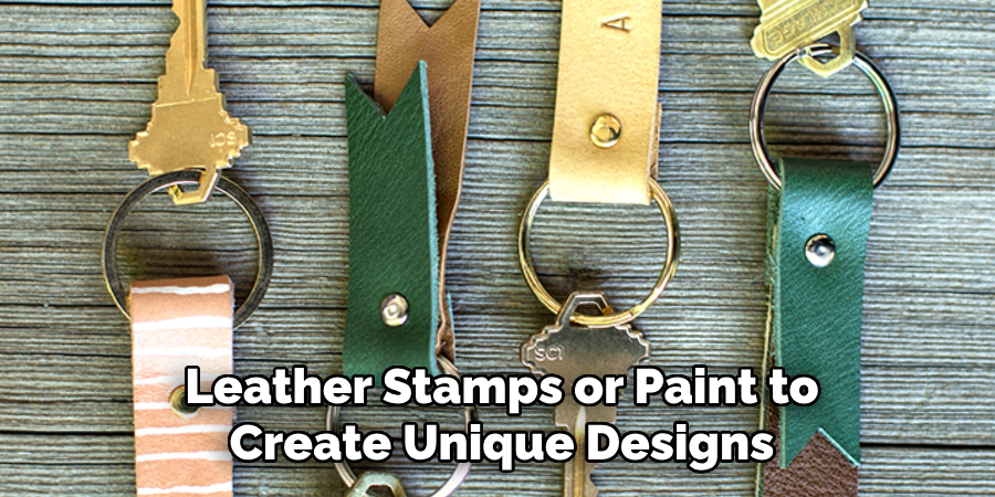 Leather Stamps or Paint to Create Unique Designs