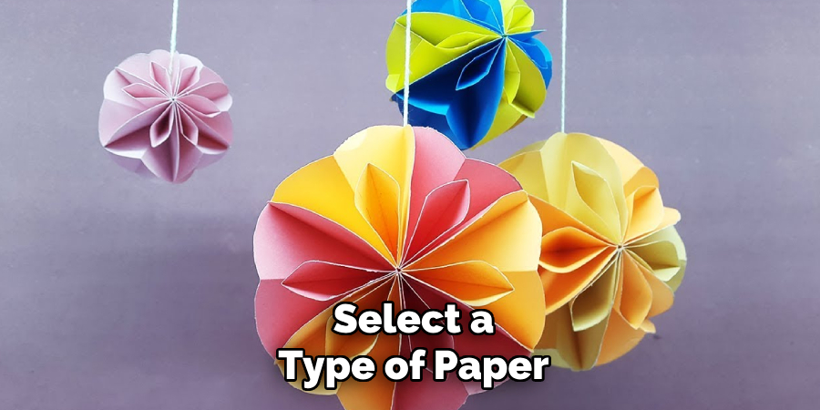Select a Type of Paper