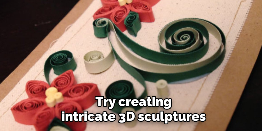 Try creating intricate 3D sculptures