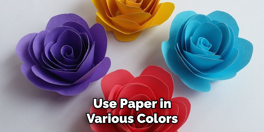 Use Paper in Various Colors