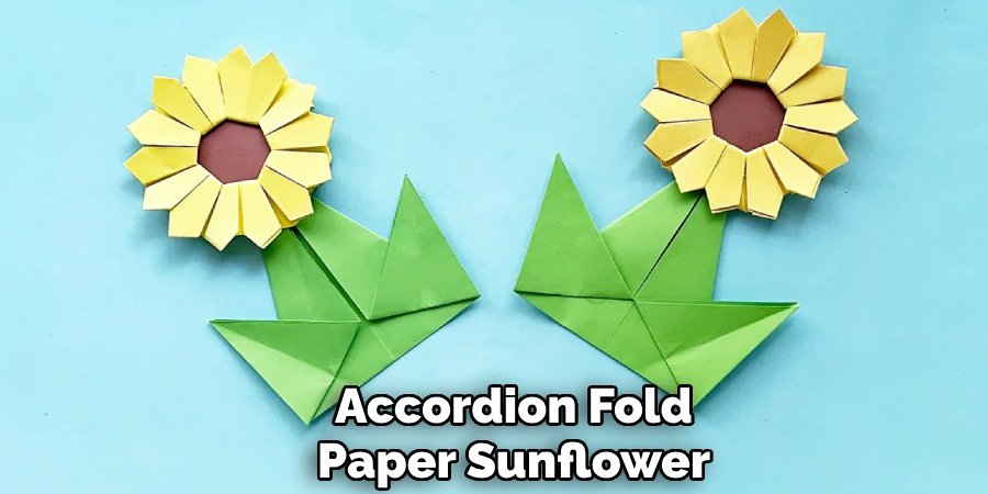 Accordion Fold
Paper Sunflower