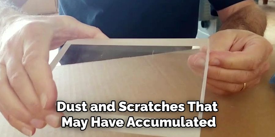 Dust and Scratches That
May Have Accumulated
