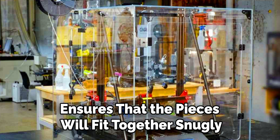 Ensures That the Pieces
Will Fit Together Snugly