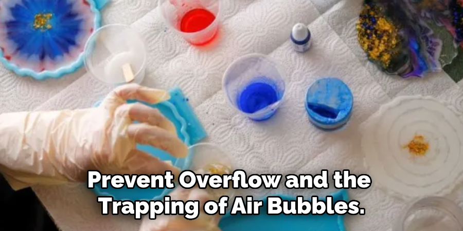 Prevent Overflow and the
Trapping of Air Bubbles.