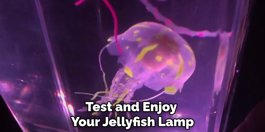 Test and Enjoy
Your Jellyfish Lamp