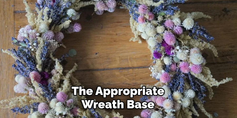 The Appropriate
Wreath Base