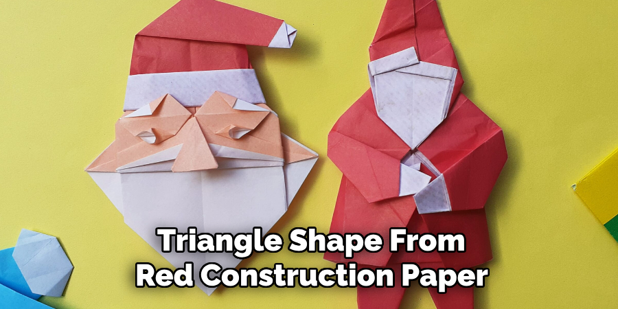 Triangle Shape From
Red Construction Paper
