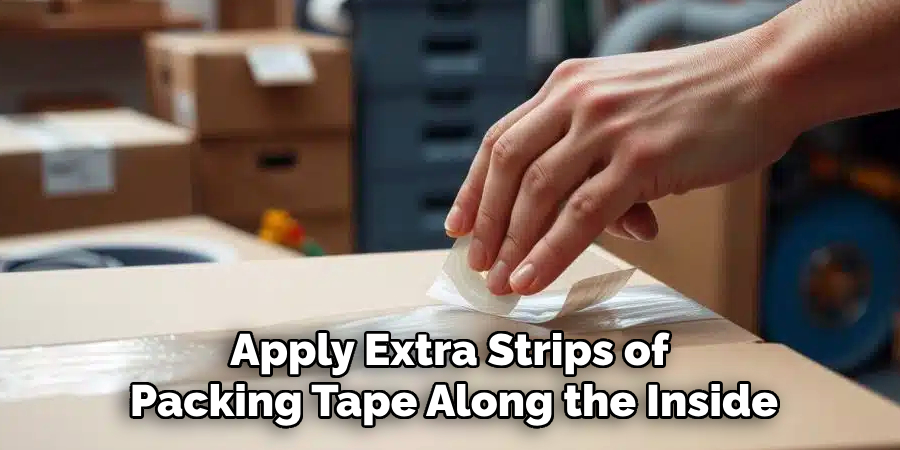 Apply Extra Strips of
Packing Tape Along the Inside
