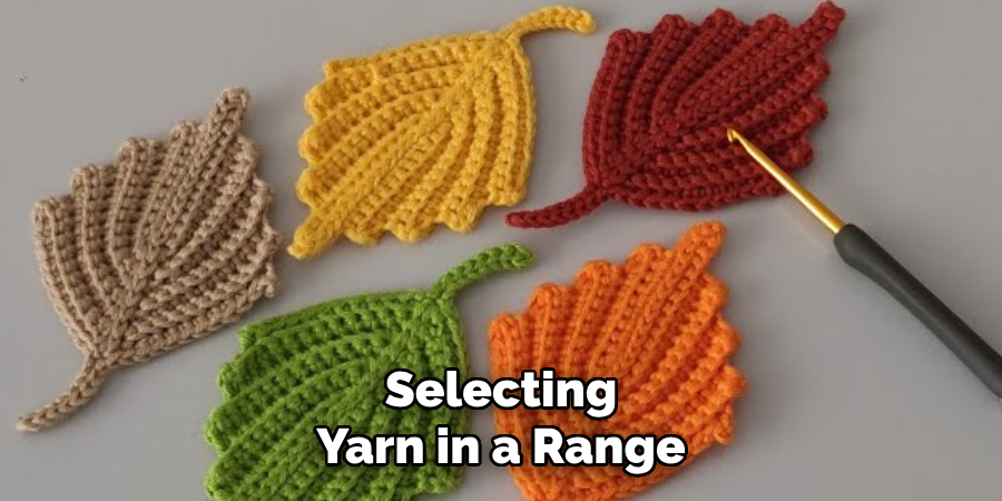 Selecting Yarn in a Range