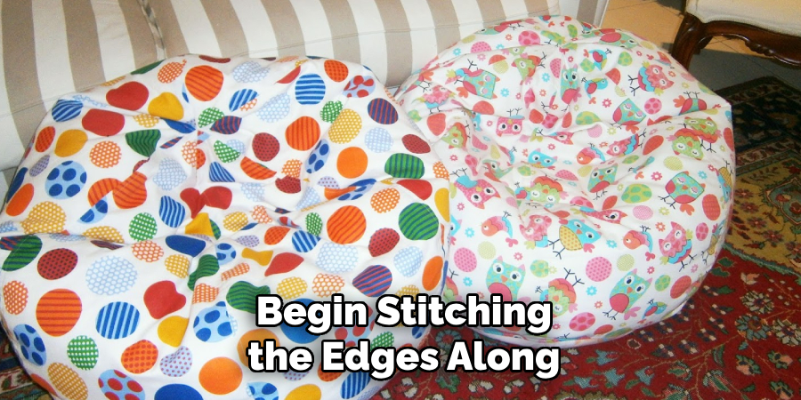 Begin Stitching the Edges Along