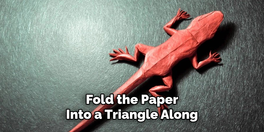 Fold the Paper Into a Triangle Along