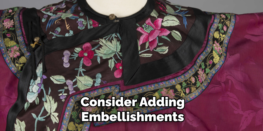 Consider Adding Embellishments