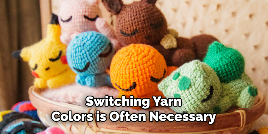 Switching Yarn Colors is Often Necessary