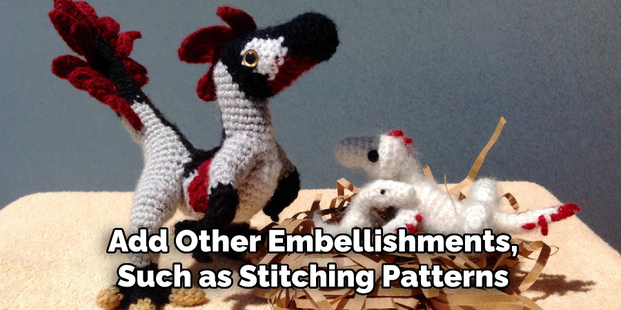 Add Other Embellishments, Such as Stitching Patterns