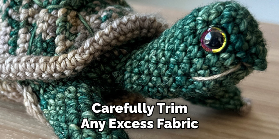 Carefully Trim Any Excess Fabric