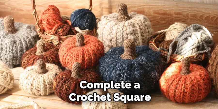 Complete a Crochet Square