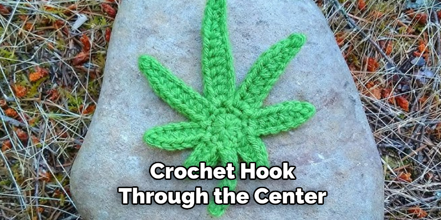 Crochet Hook Through the Center