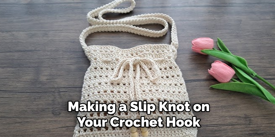 Making a Slip Knot on Your Crochet Hook