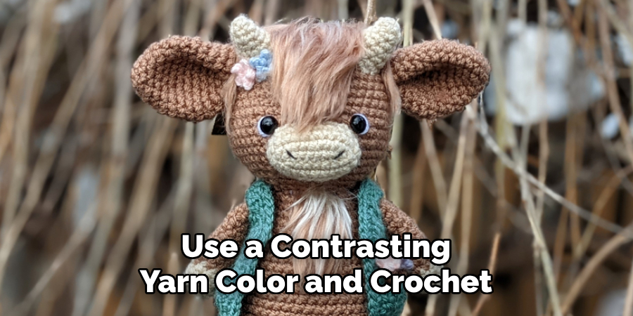 Use a Contrasting Yarn Color and Crochet