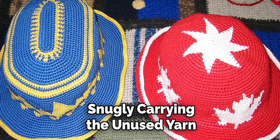 Snugly Carrying the Unused Yarn