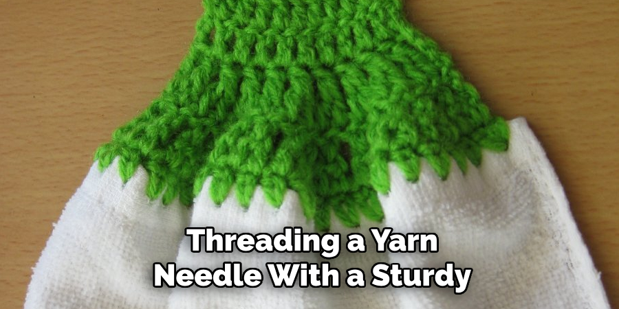 Threading a Yarn Needle With a Sturdy