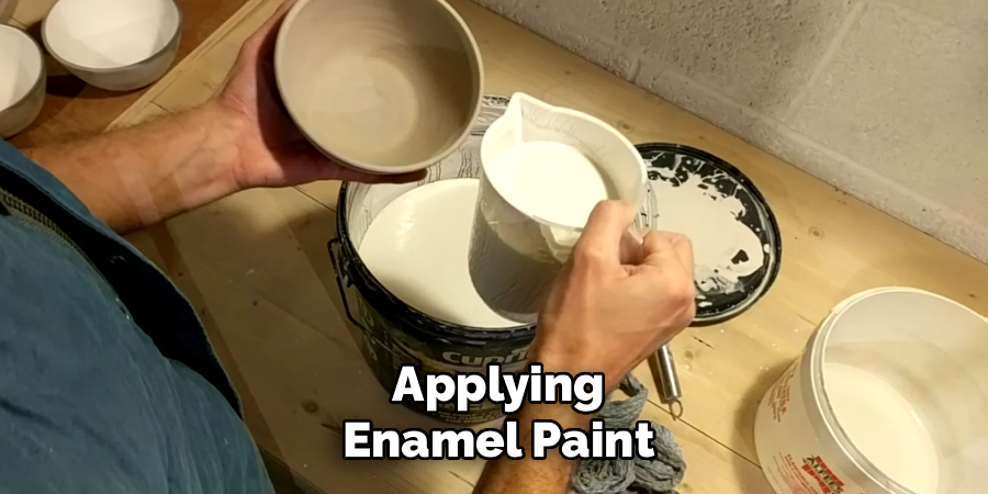 Applying Enamel Paint