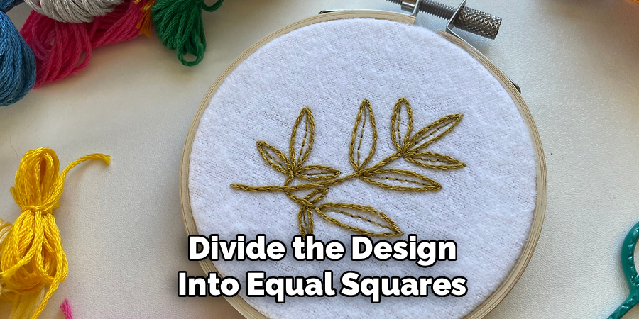 Divide the Design Into Equal Squares