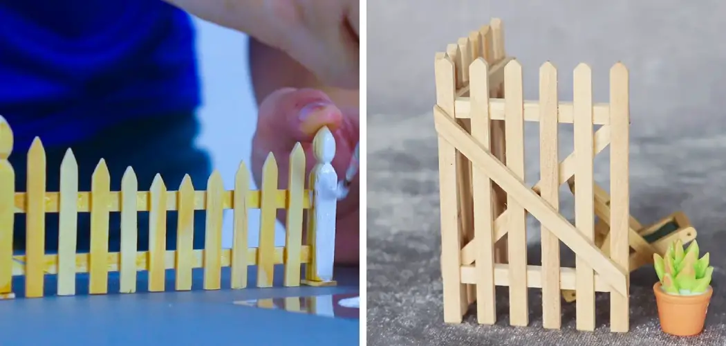 How to Make Fence With Popsicle Sticks