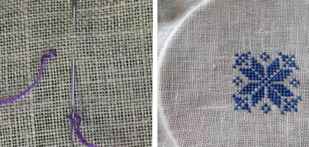 How to Cross Stitch on Linen