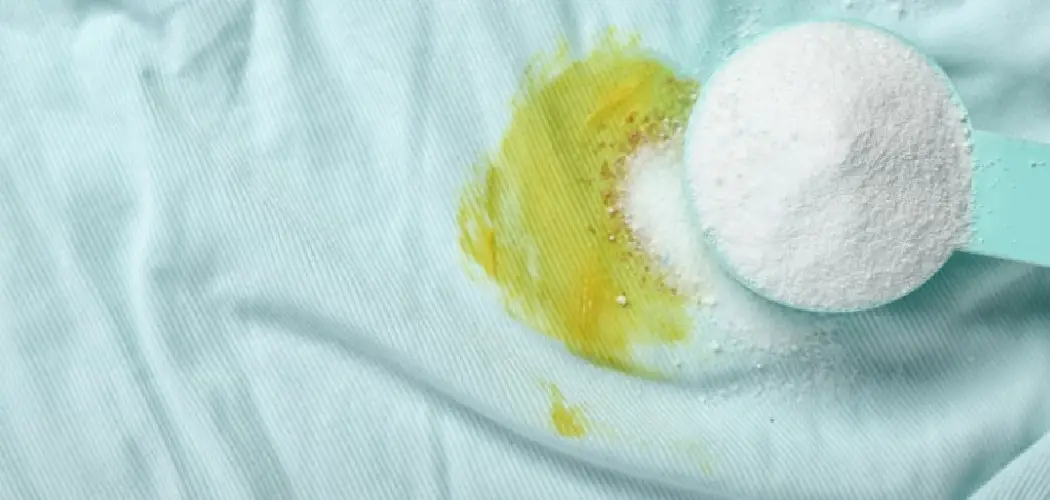 How to Remove Yellow Stain From Colored Clothes