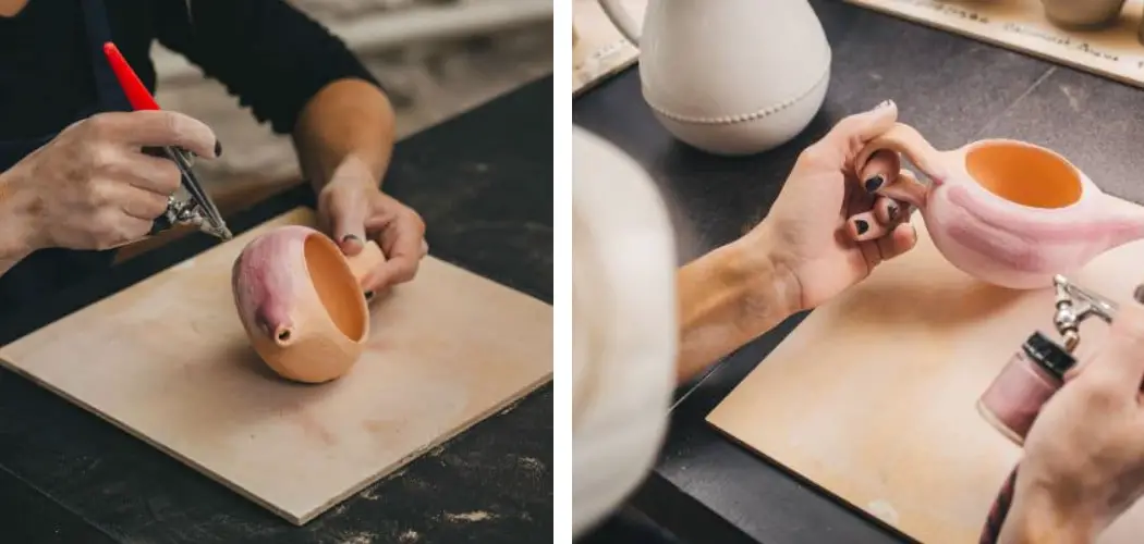 How to Use Airbrushing Underglaze Onto Pottery